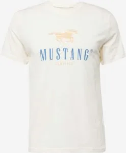Mustang T-shirts Shirt Alex Heren Ecru