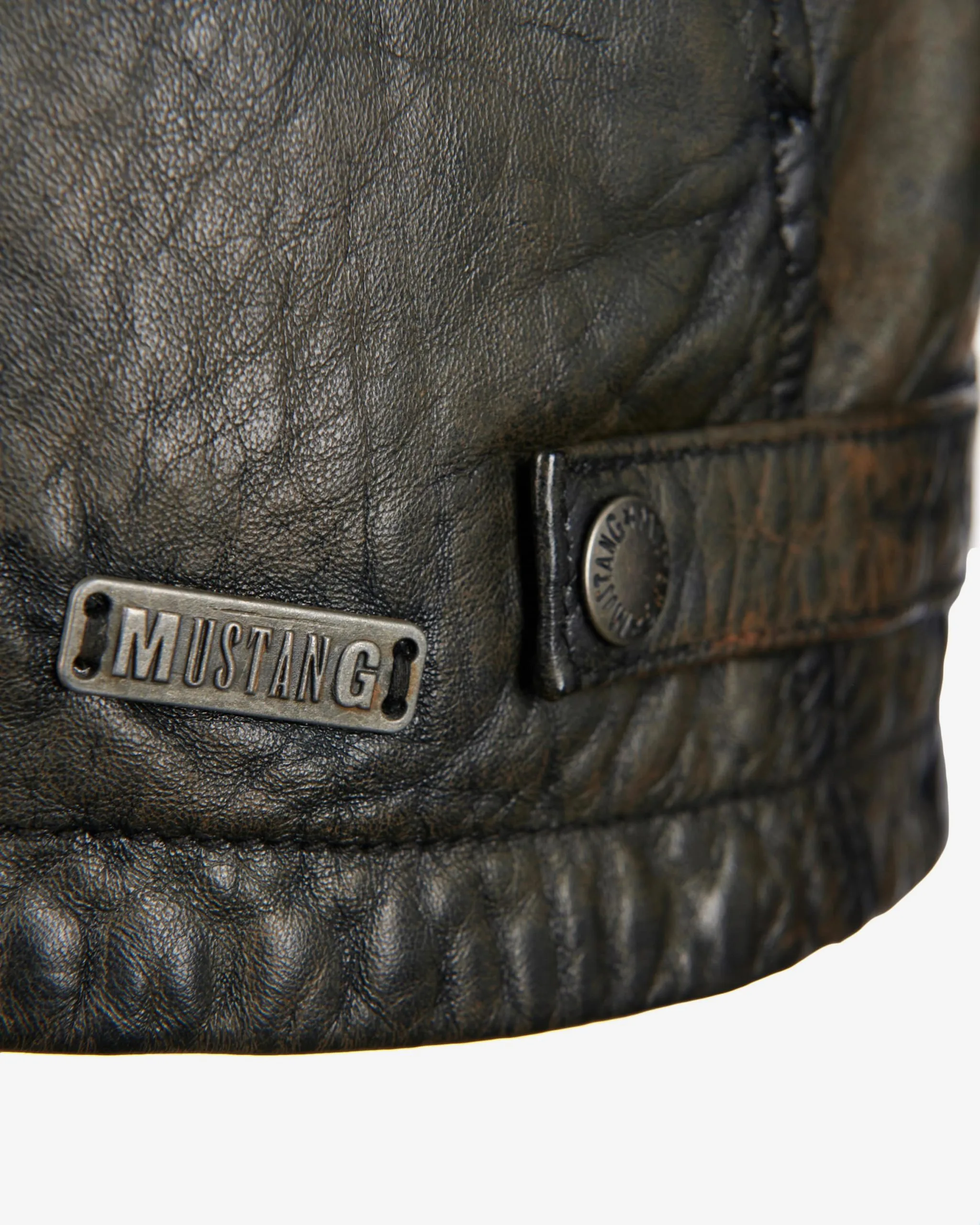 Mustang Leren Jassen Tussenjas Cruz Heren Bruin - Afbeelding 6