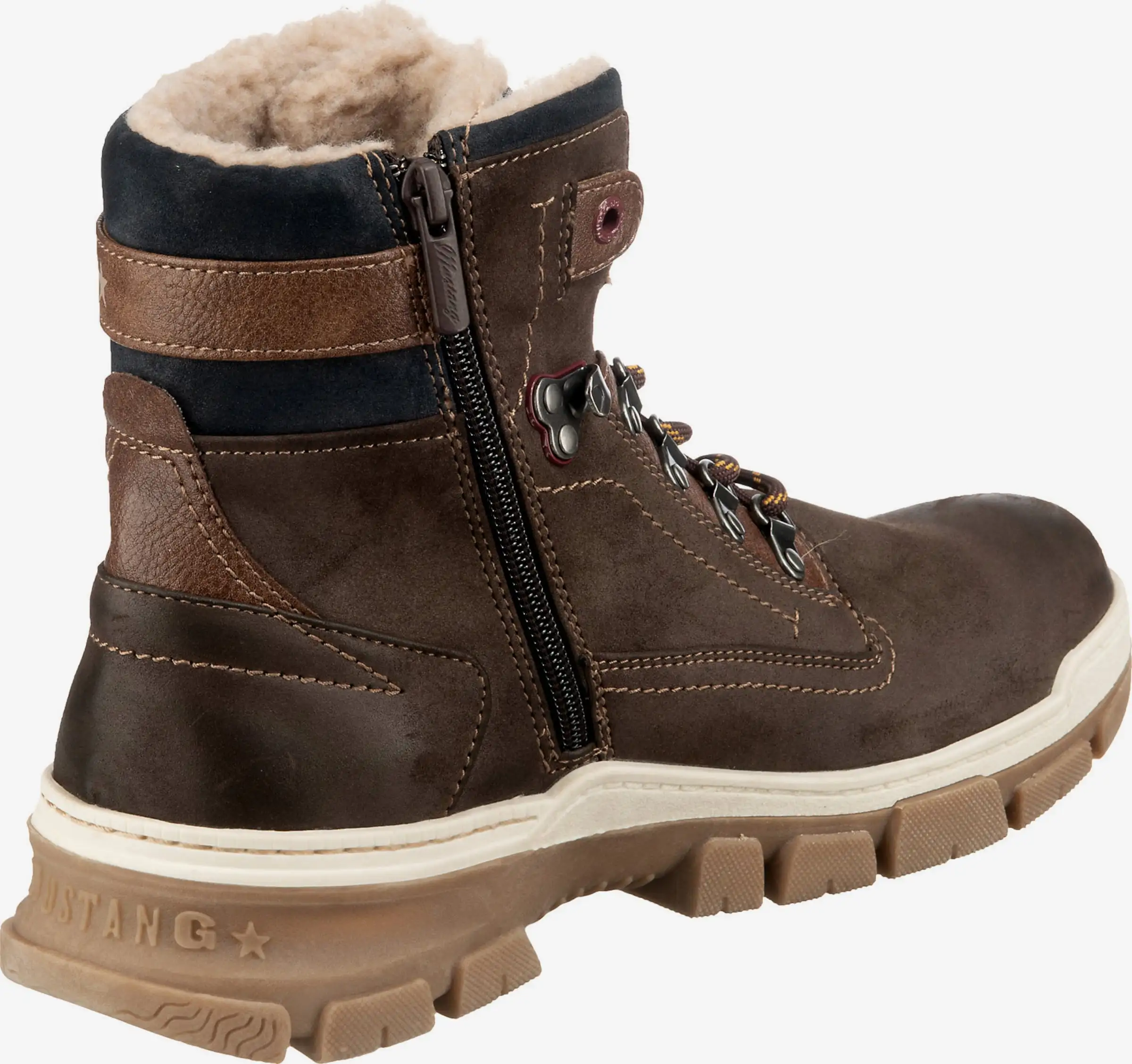 Mustang Boots & Laarzen Veterboots Heren Bruin / Donkerbruin - Afbeelding 6