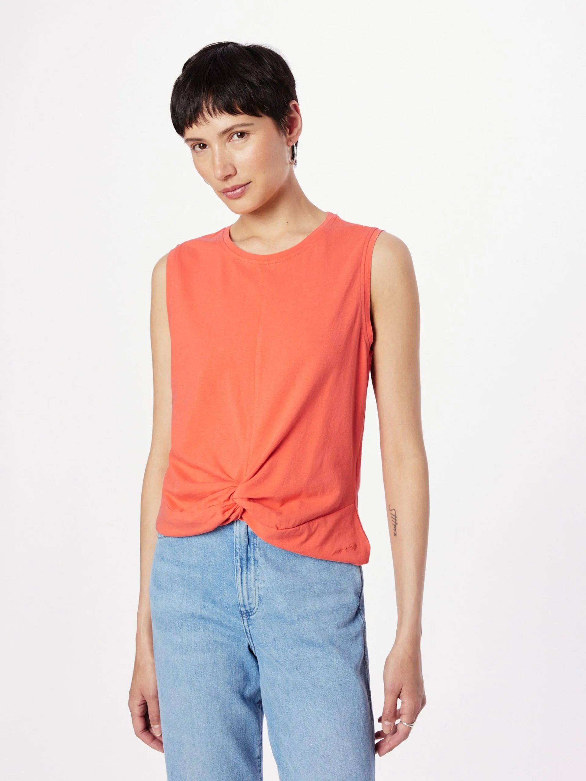 Mustang Mouwloze Shirts Top Anita Dames Framboos - Afbeelding 3