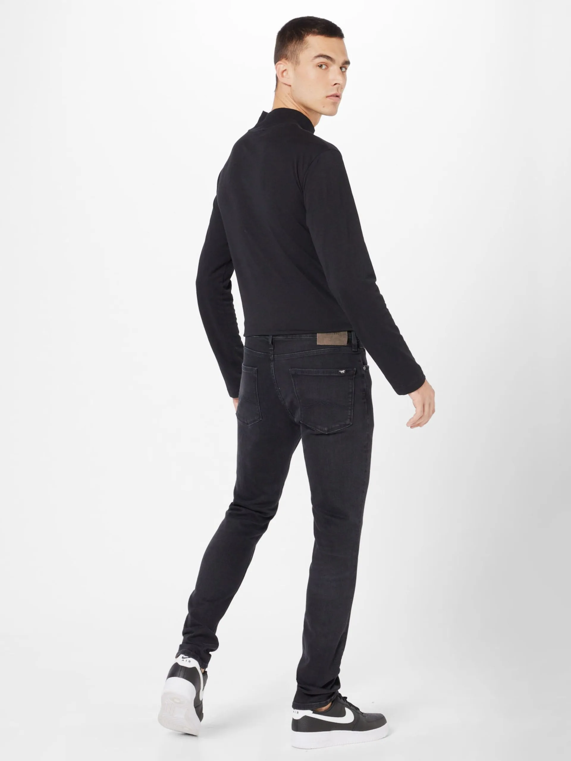 Mustang Jeans Skinny Jeans Atlanta Heren Zwart - Afbeelding 3