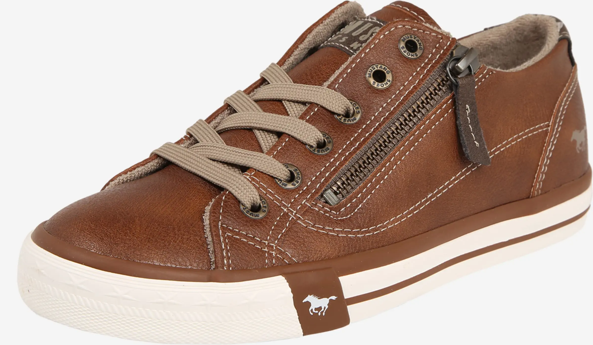 Mustang Casual Sneakers Sneakers Laag Dames Bruin / Cognac