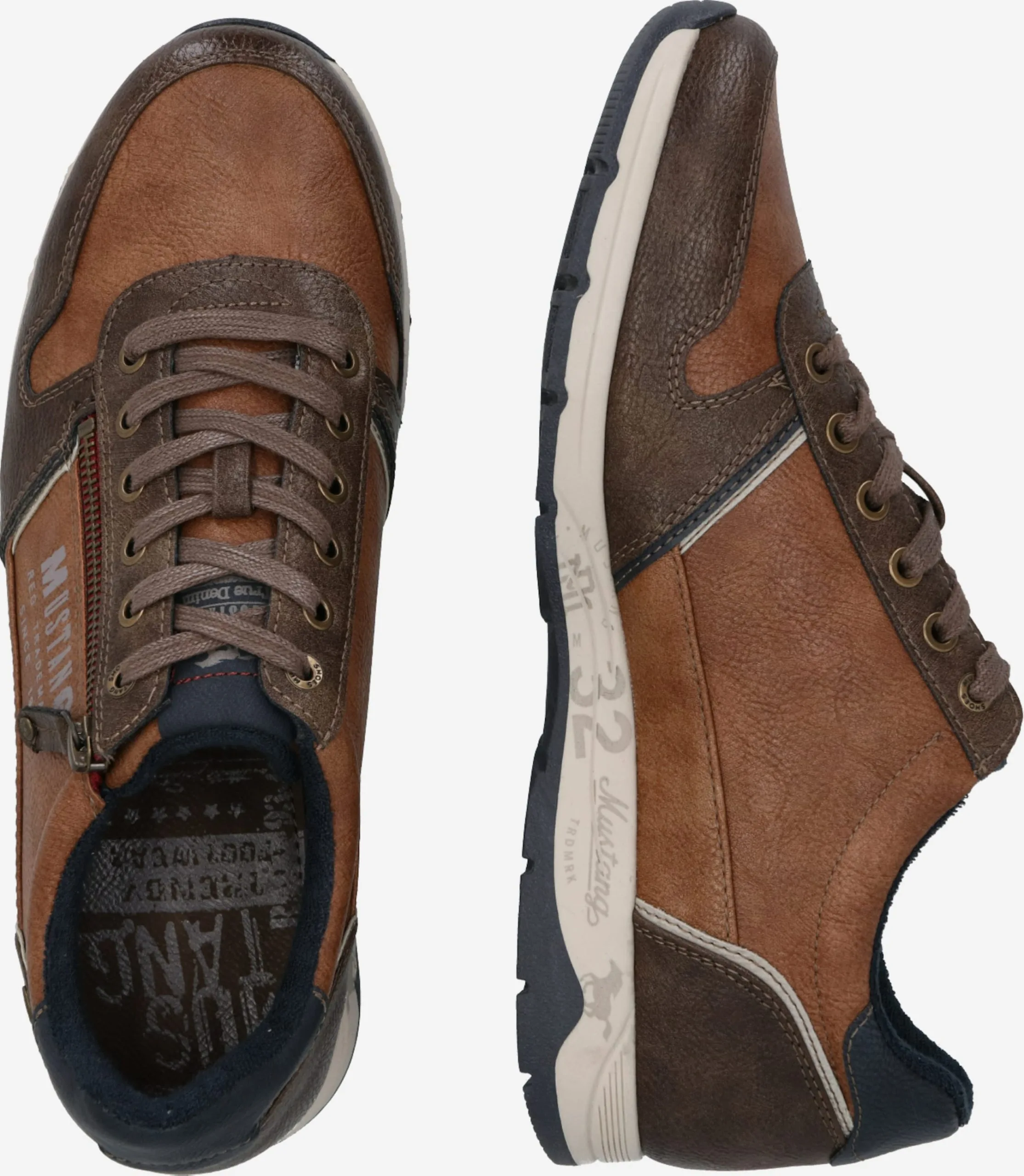 Mustang Fashion Sneakers Sneakers Laag Heren Lichtbruin / Donkerbruin - Afbeelding 2