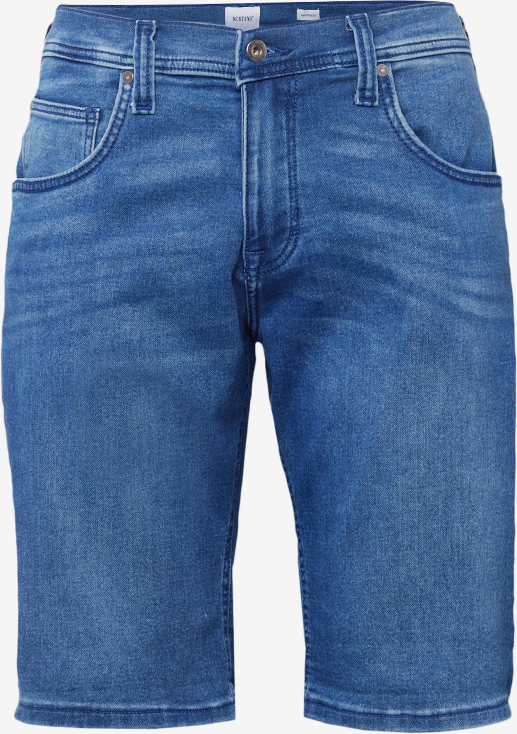 Mustang Denim Shorts Regular Jeans Chicago Heren Blauw