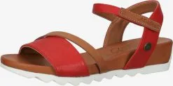 Mustang Sandalen Met Hak Sandaal Dames Rood