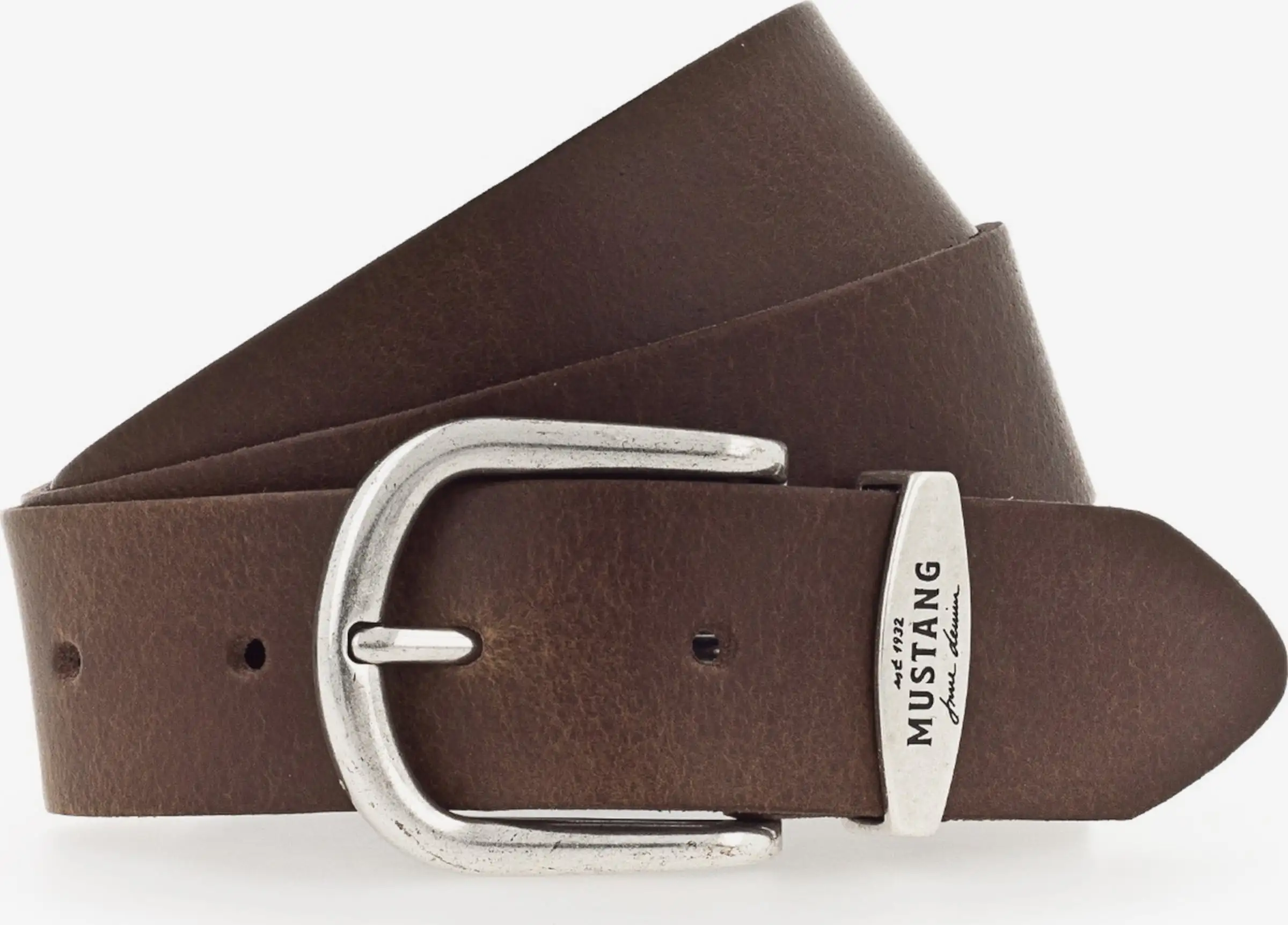 Mustang Leren Riemen Riem Dames Chocoladebruin