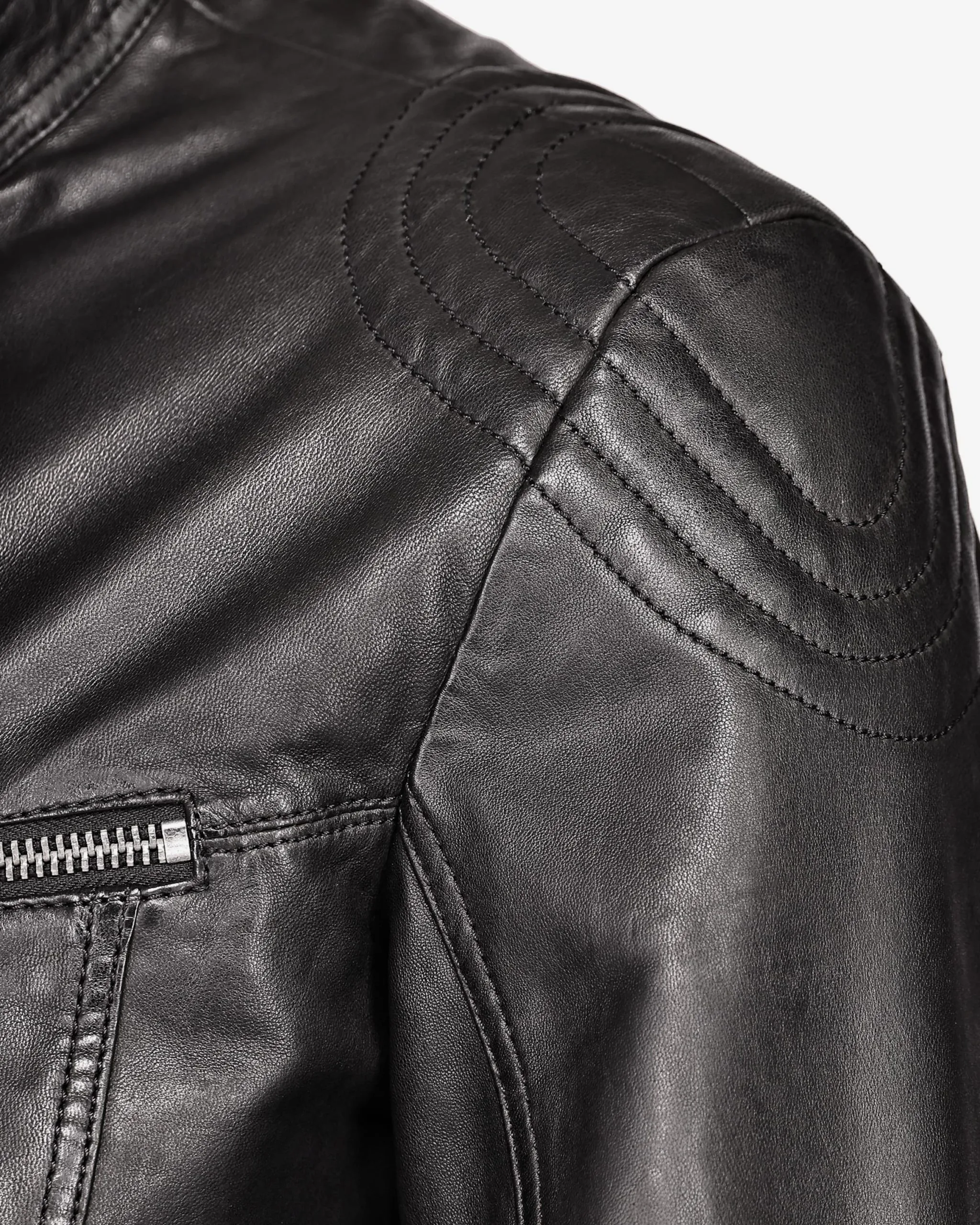 Mustang Leren Jassen Tussenjas 31021312 Heren Zwart - Afbeelding 11