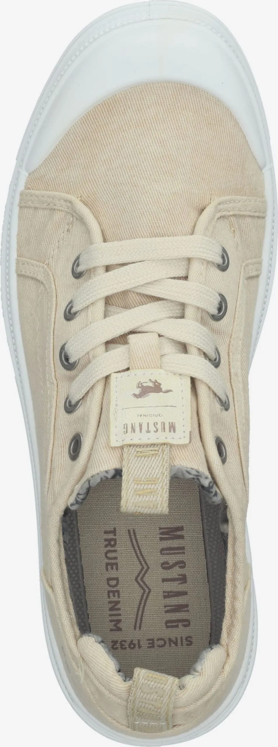 Mustang Veterschoenen Veterschoen Dames Lichtbeige - Afbeelding 6
