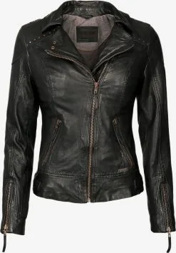 Mustang Leren Jassen Tussenjas Aniwa Dames Zwart