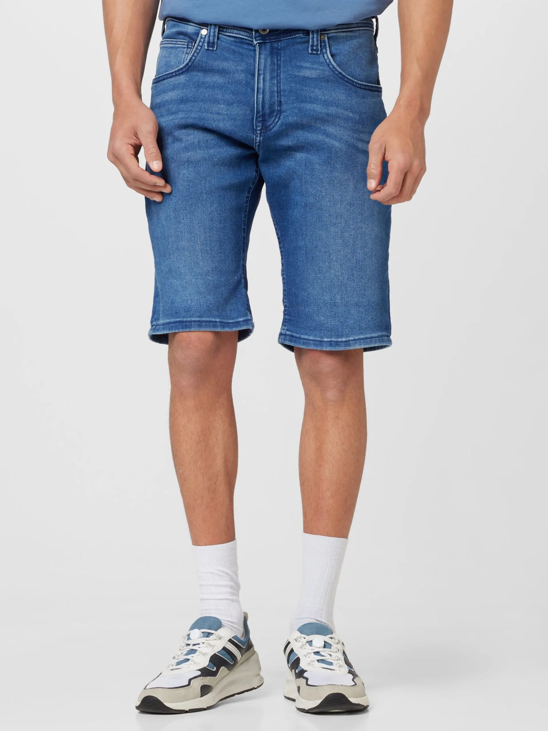 Mustang Denim Shorts Regular Jeans Chicago Heren Blauw - Afbeelding 3