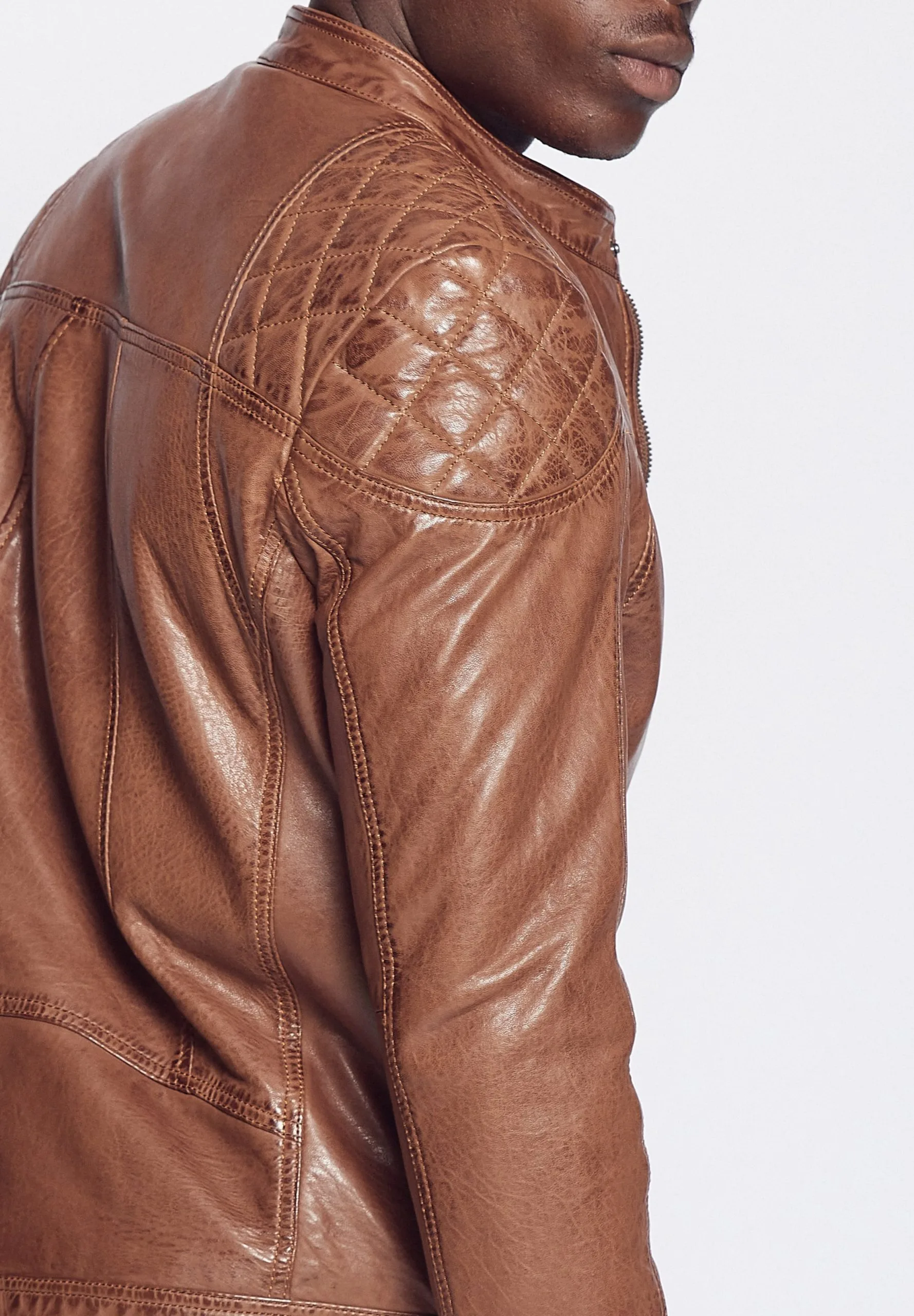 Mustang Leren Jassen Tussenjas Heren Bruin - Afbeelding 5