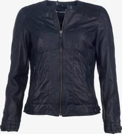 Mustang Leren Jassen Tussenjas Ducie Dames Nachtblauw