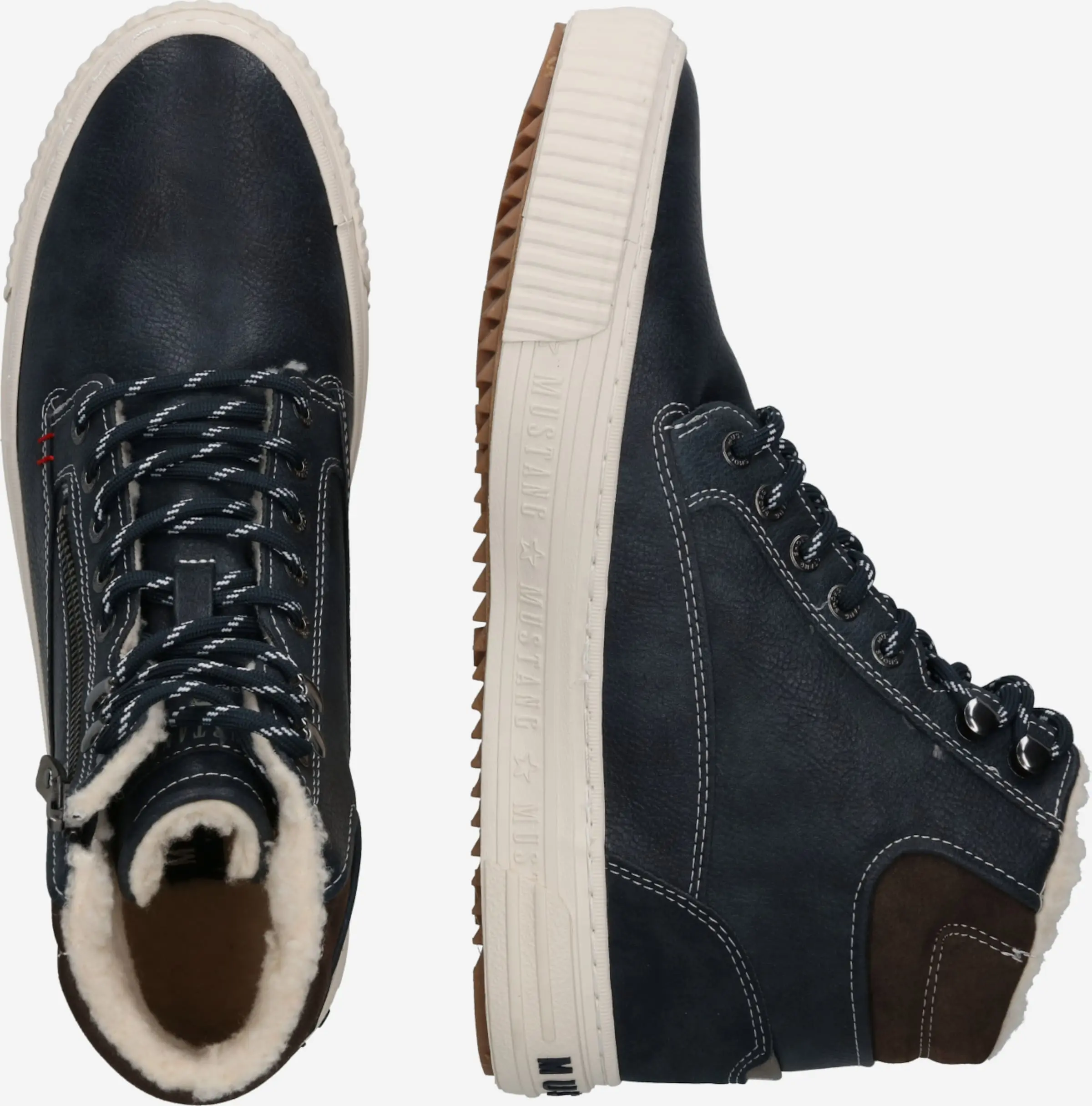 Mustang Hoge Sneakers Sneakers Hoog Heren Marine - Afbeelding 2