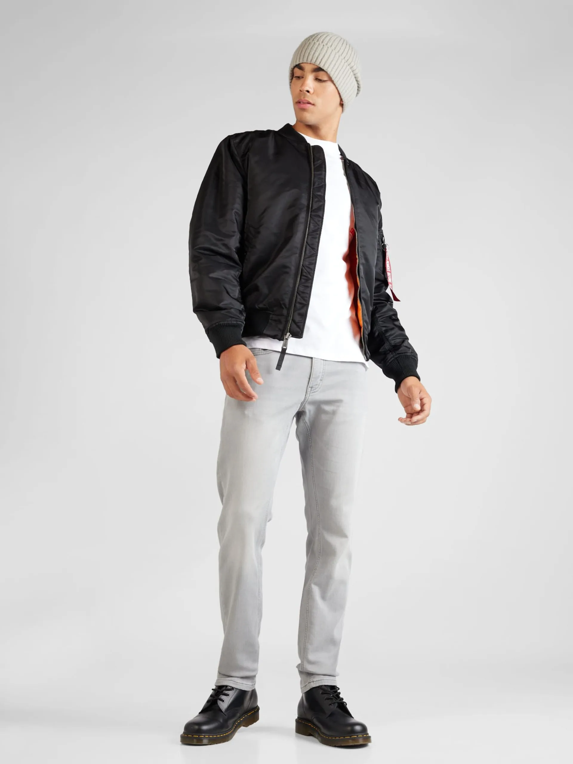 Mustang Jeans Slimfit Jeans OREGON Heren Grijs - Afbeelding 4