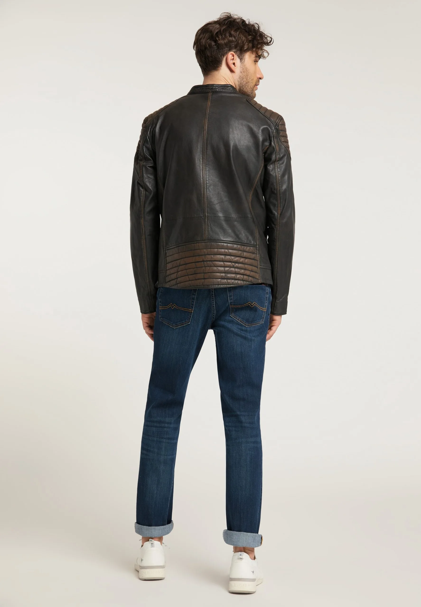 Mustang Leren Jassen Tussenjas Heren Chocoladebruin / Sepia - Afbeelding 6