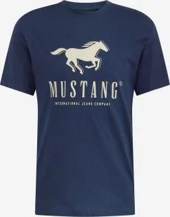 Mustang T-shirts Shirt ALEX Heren Nachtblauw