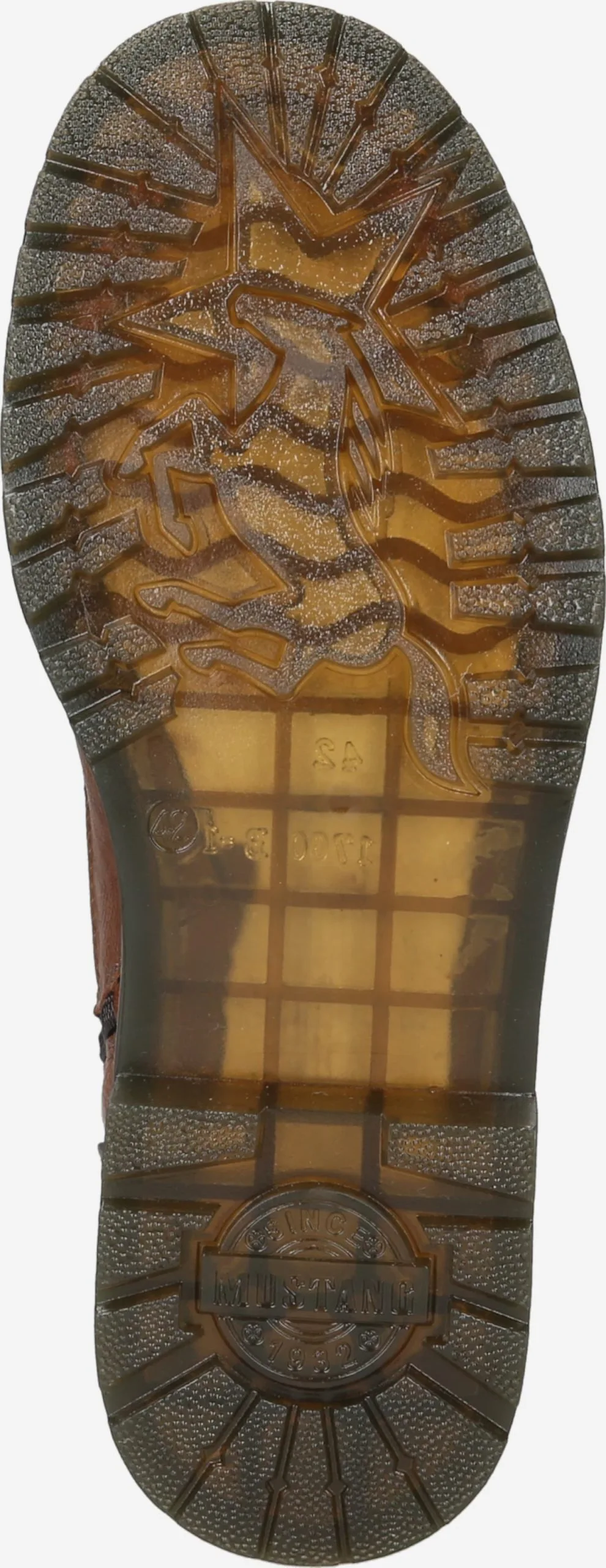 Mustang Boots & Laarzen Veterboots Heren Cognac / Donkerbruin - Afbeelding 3