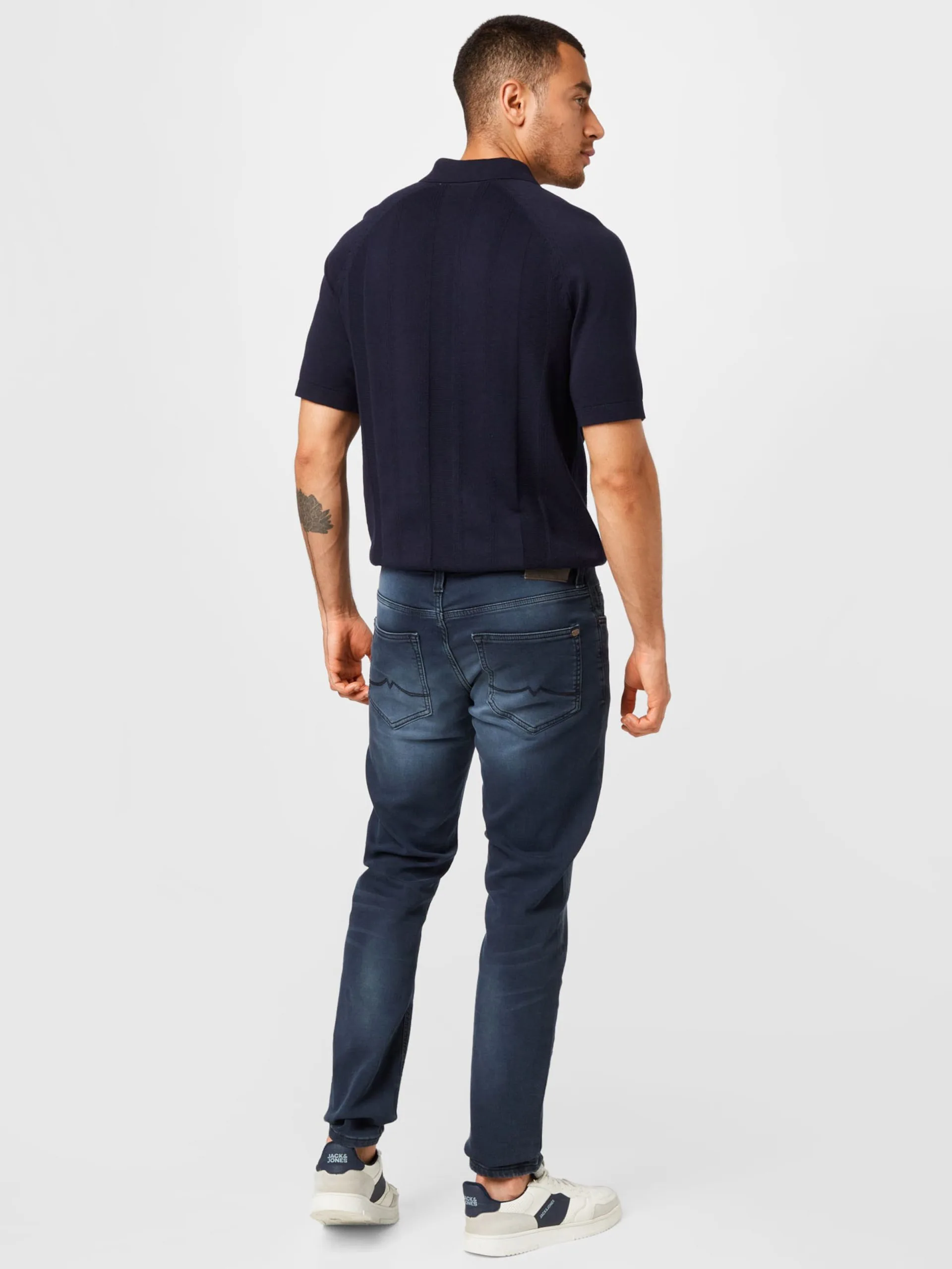 Mustang Straight Regular Jeans Oregon Heren Nachtblauw - Afbeelding 3