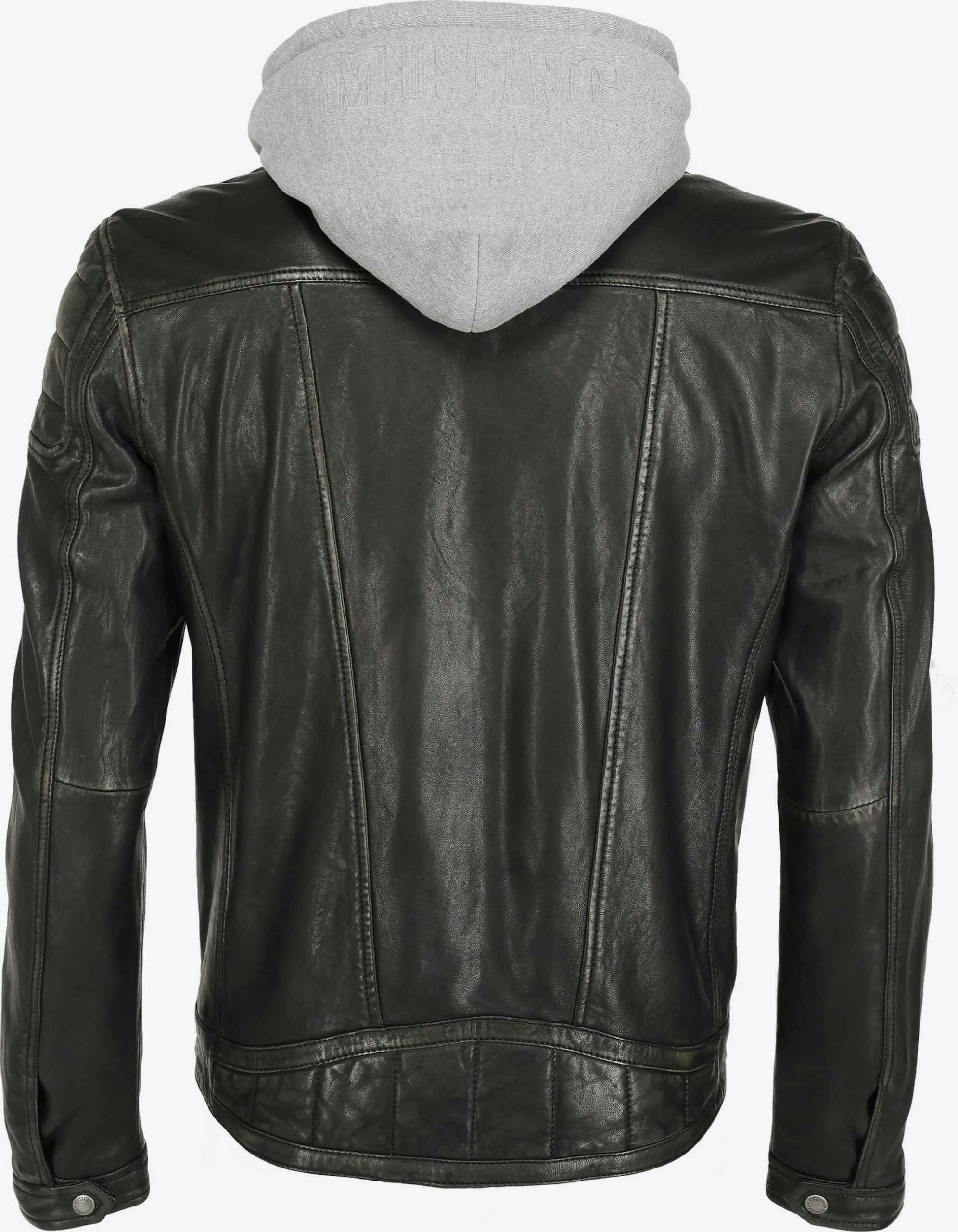 Mustang Leren Jassen Tussenjas 31020140 Heren Zwart - Afbeelding 2