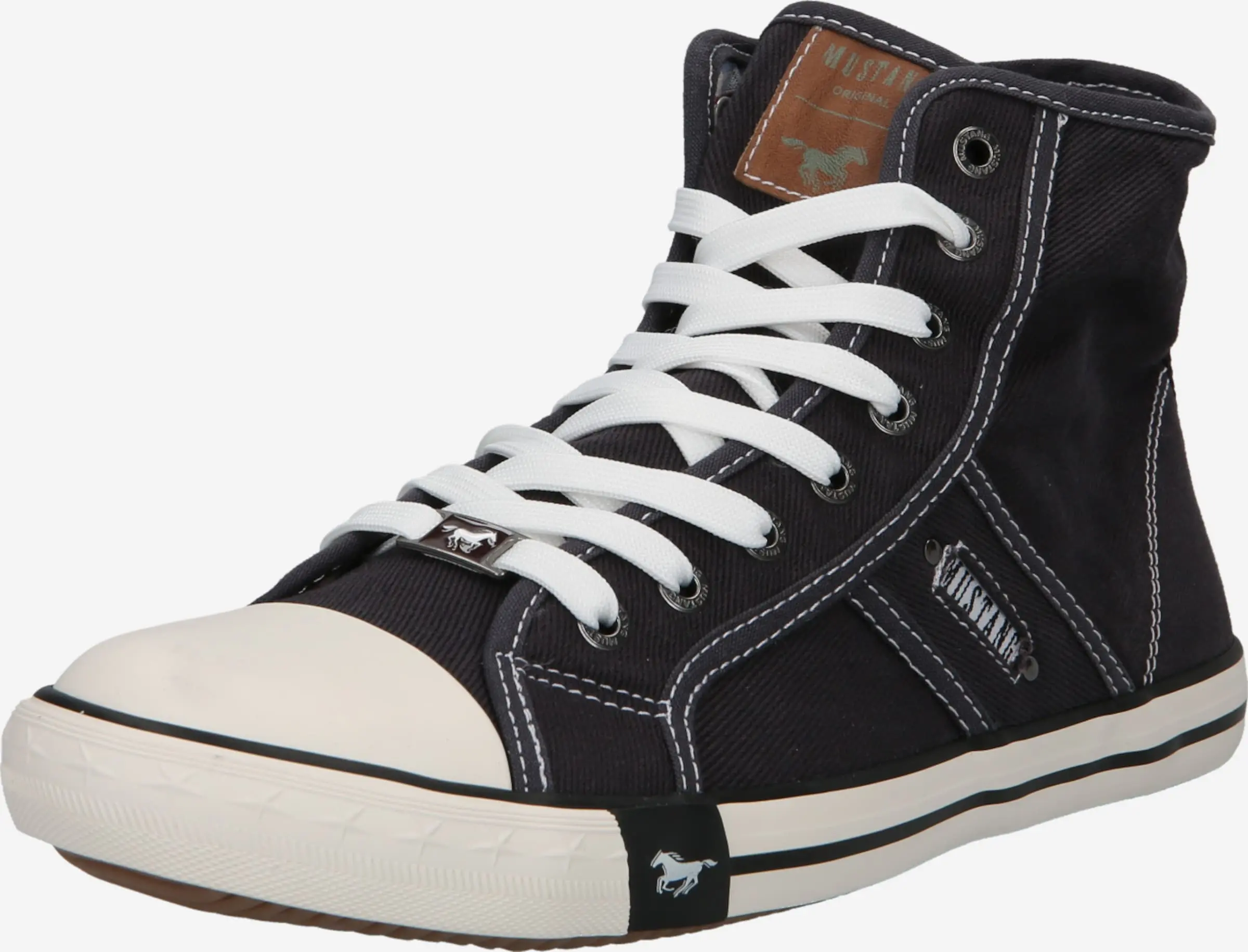 Mustang Hoge Sneakers Sneakers Hoog Heren Zwart