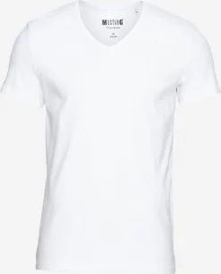 Mustang T-shirts Shirt Aaron V Heren Wit