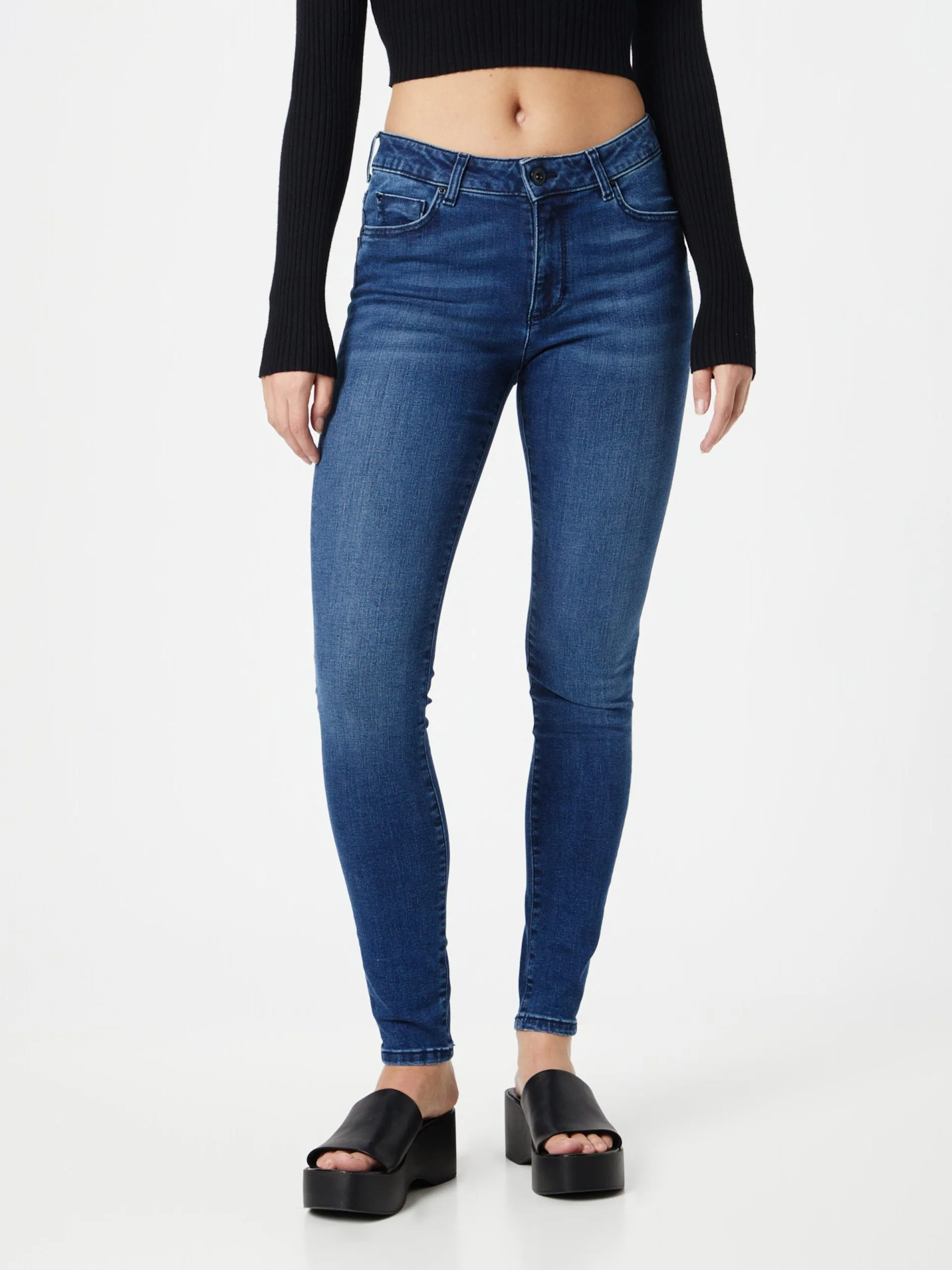 Mustang Jeans Skinny Jeans Shelby Dames Blauw - Afbeelding 2