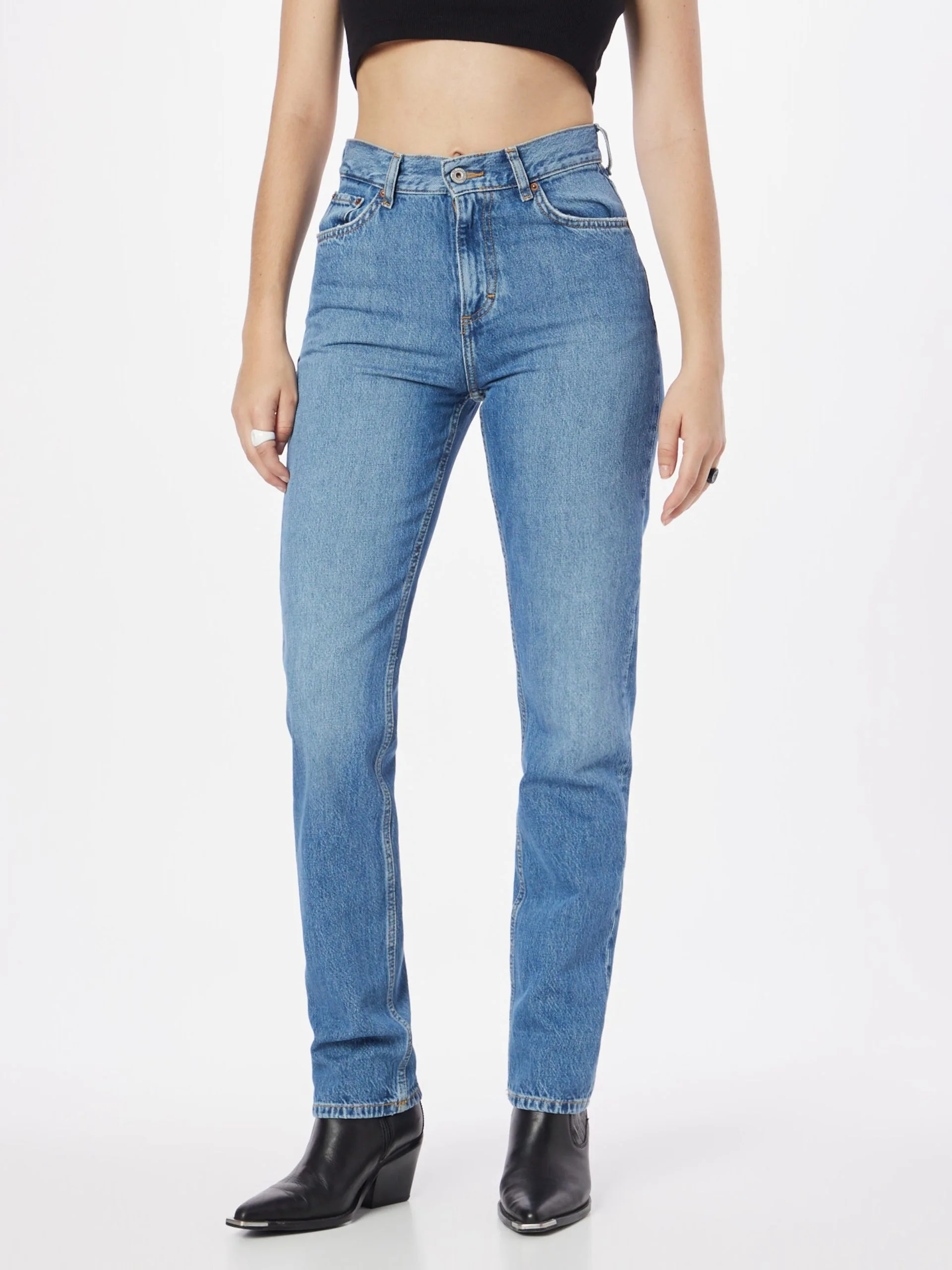 Mustang Straight Regular Jeans Dames Blauw - Afbeelding 3