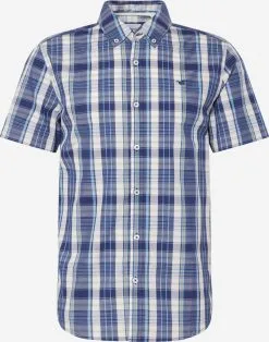 Mustang Geruite Overhemden Regular Fit Overhemd Chris Heren Blauw / Lichtblauw