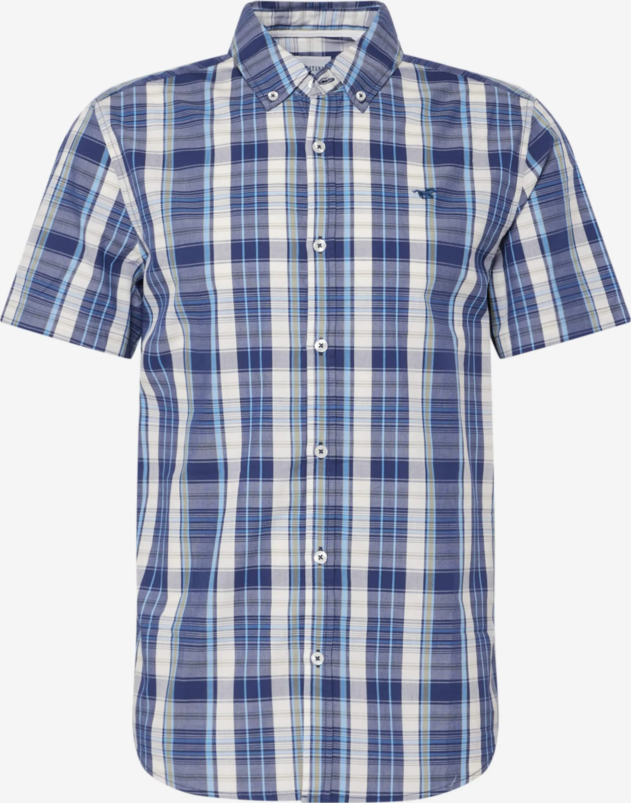 Mustang Geruite Overhemden Regular Fit Overhemd Chris Heren Blauw / Lichtblauw