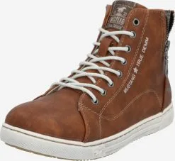 Mustang Hoge Sneakers Sneakers Hoog Dames Bruin