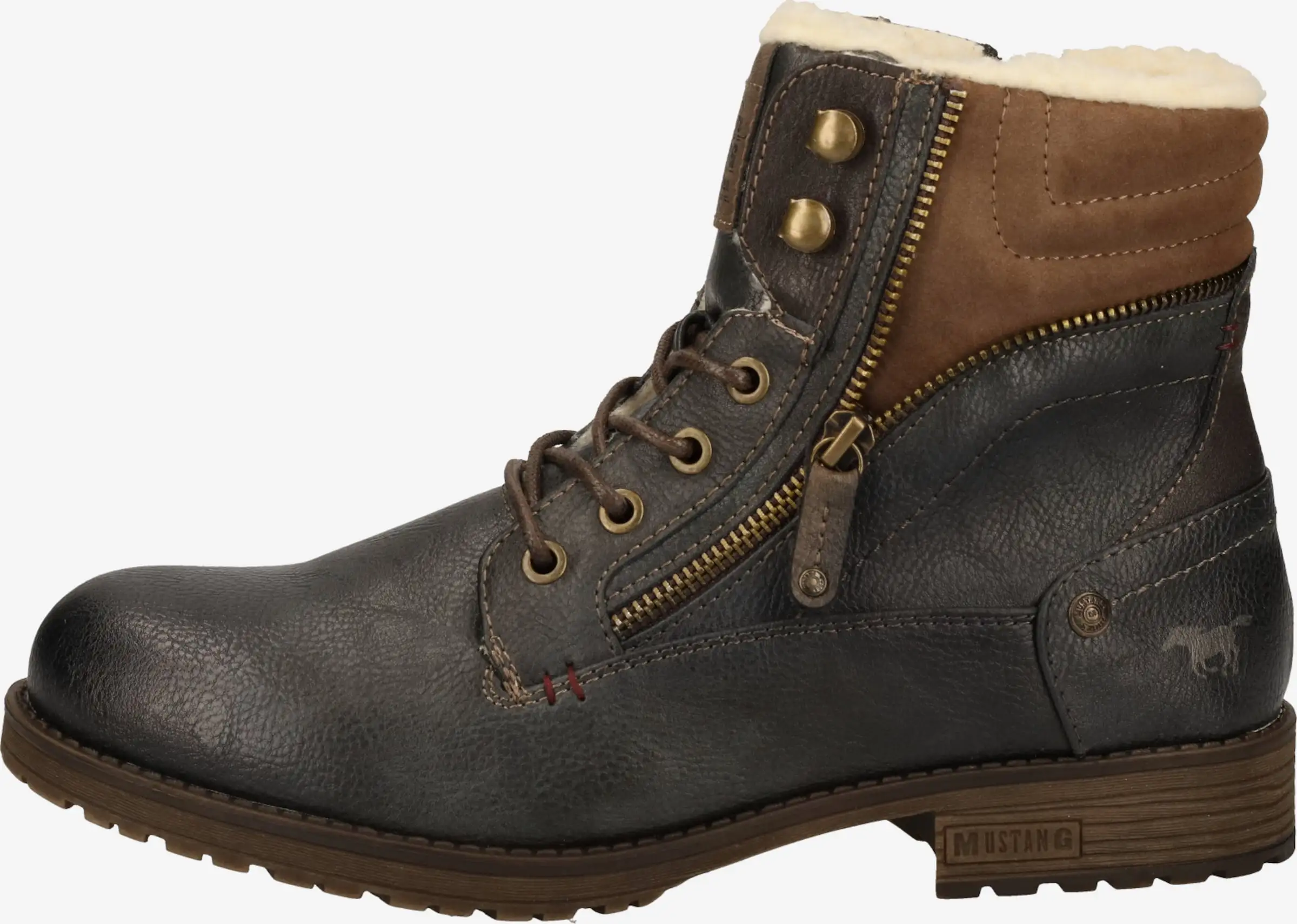 Mustang Boots & Laarzen Veterboots Heren Donkerbruin - Afbeelding 2