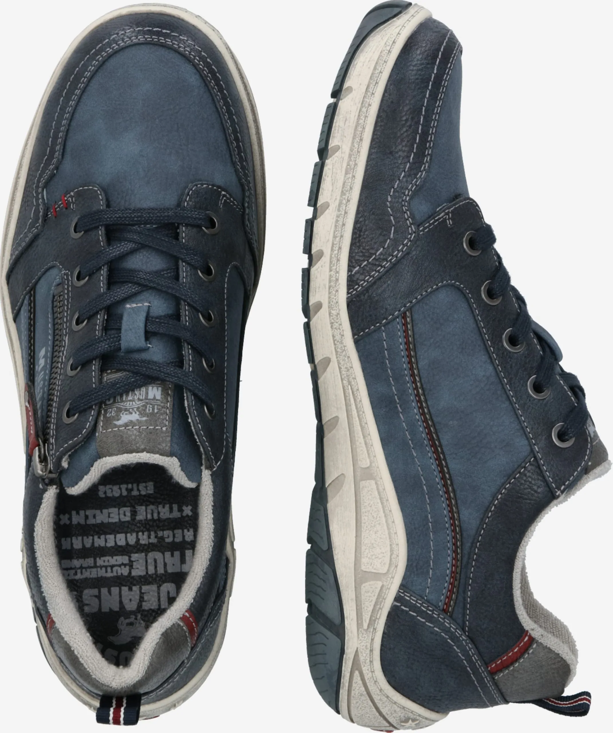 Mustang Sportieve Veterschoenen Sportieve Veterschoen Heren Navy / Duifblauw - Afbeelding 2