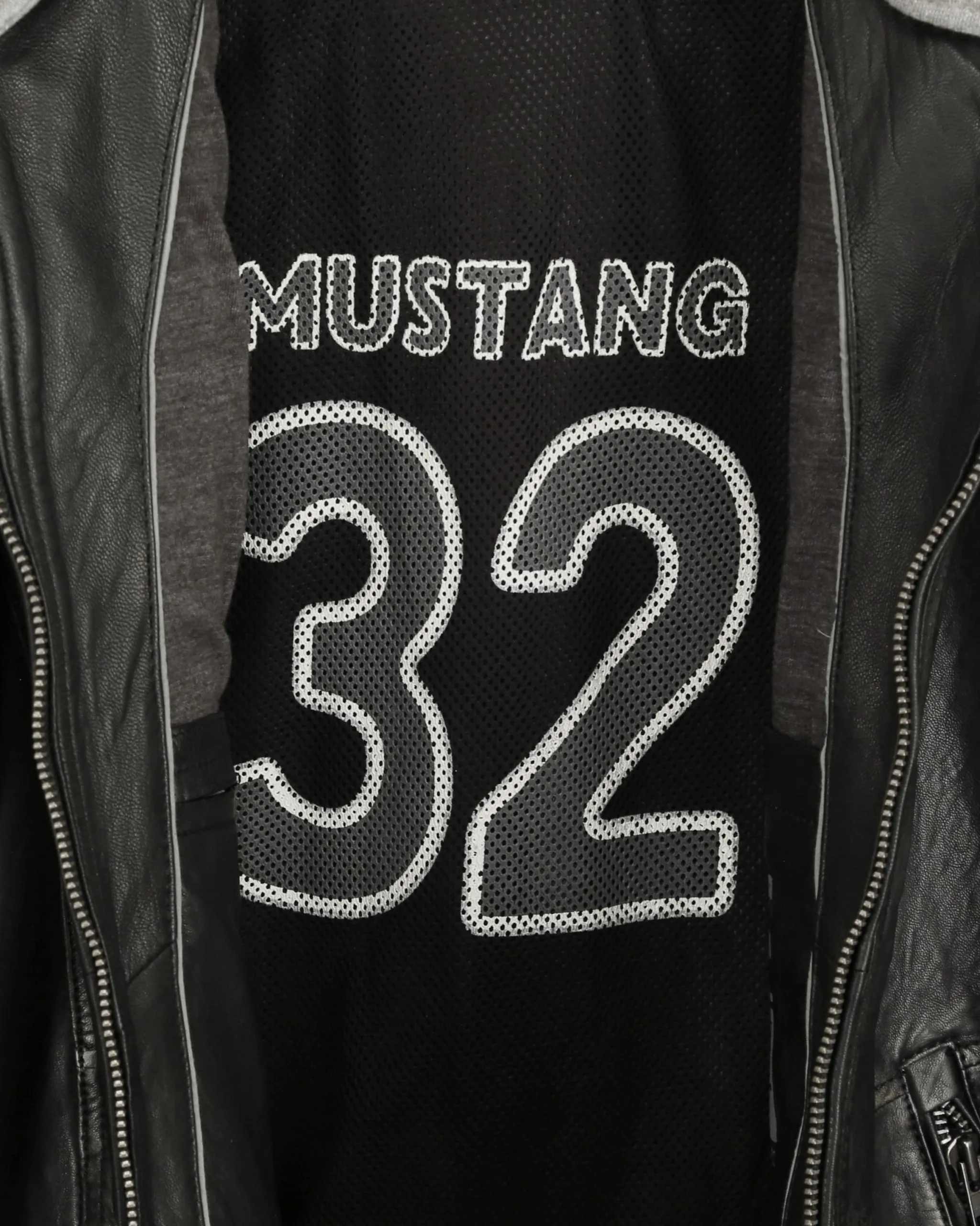 Mustang Leren Jassen Tussenjas 31020140 Heren Zwart - Afbeelding 6