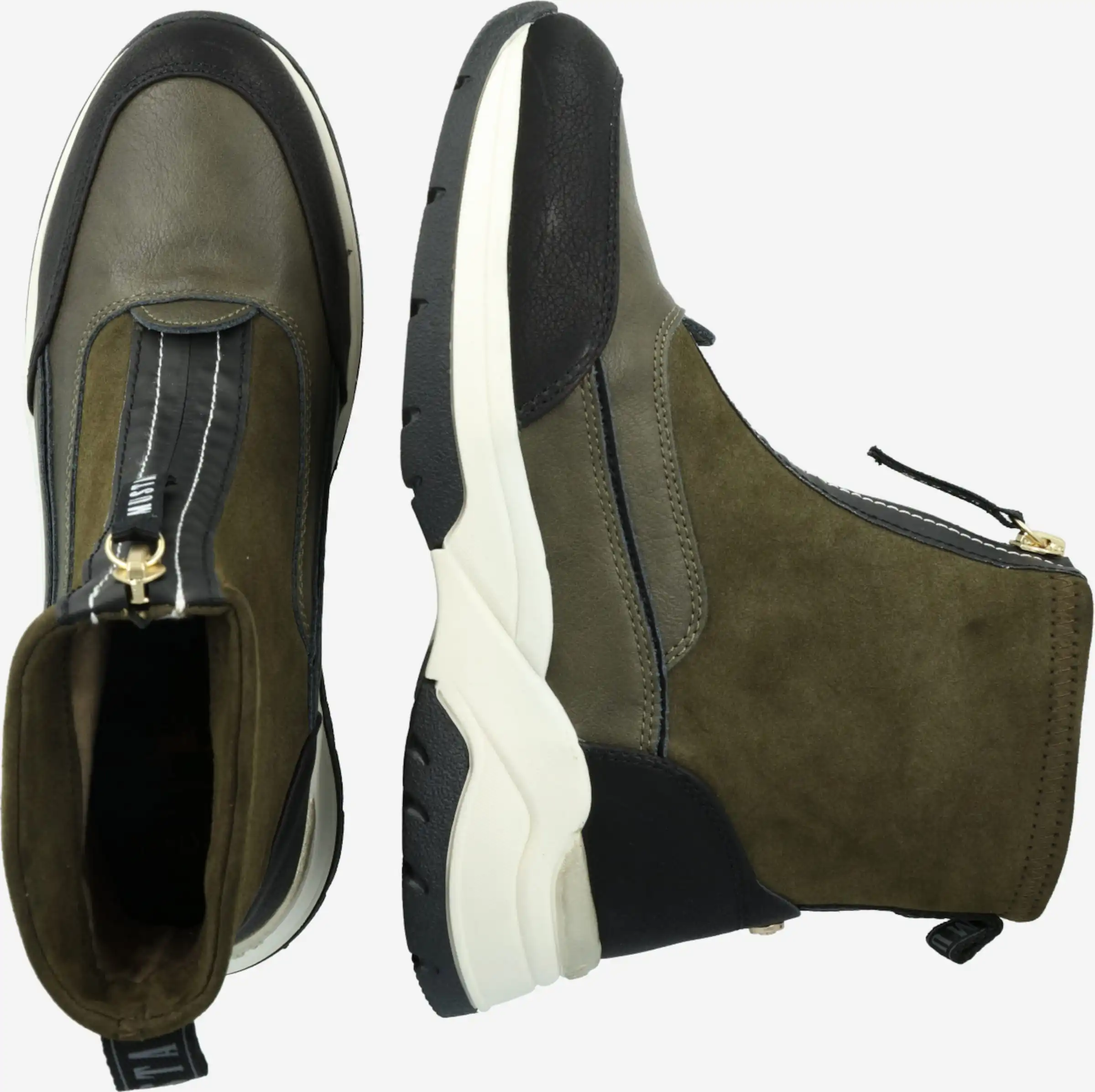 Mustang Klassieke Enkellaarsjes Enkellaarsjes Dames Kaki / Olijfgroen - Afbeelding 2