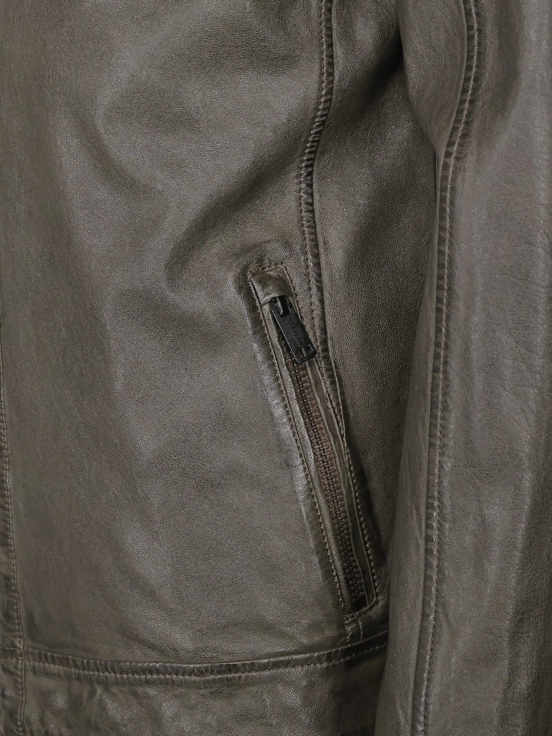 Mustang Leren Jassen Tussenjas Heren Donkergroen - Afbeelding 7