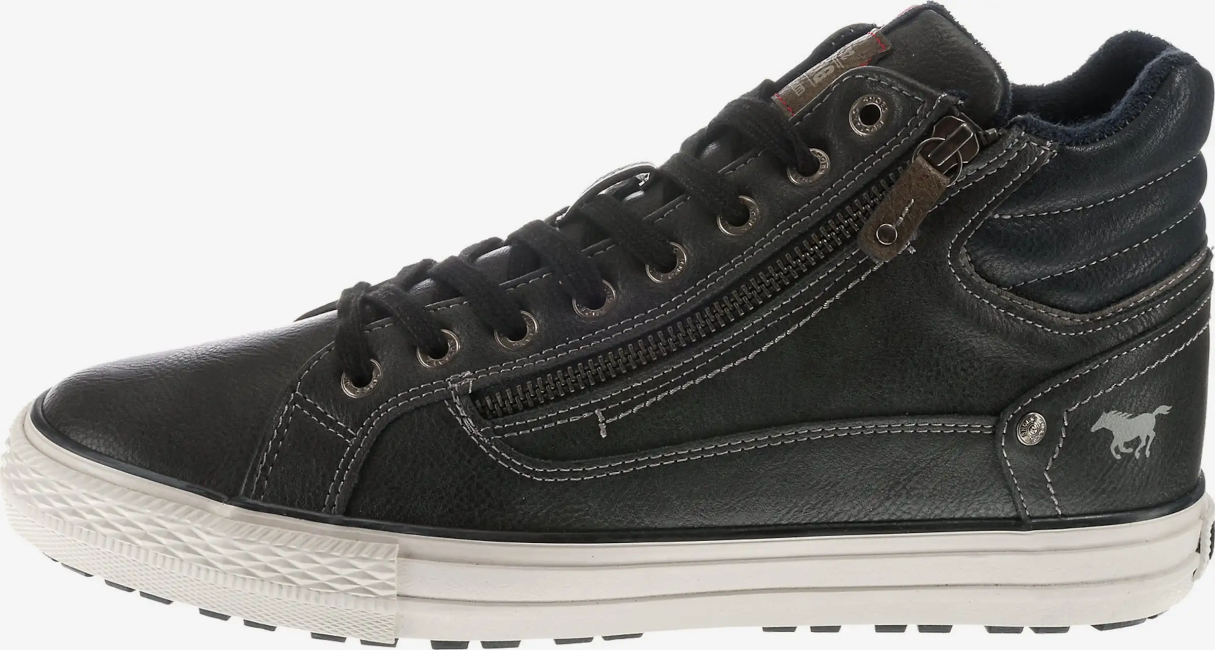 Mustang Hoge Sneakers Sneakers Hoog Heren Antraciet - Afbeelding 2