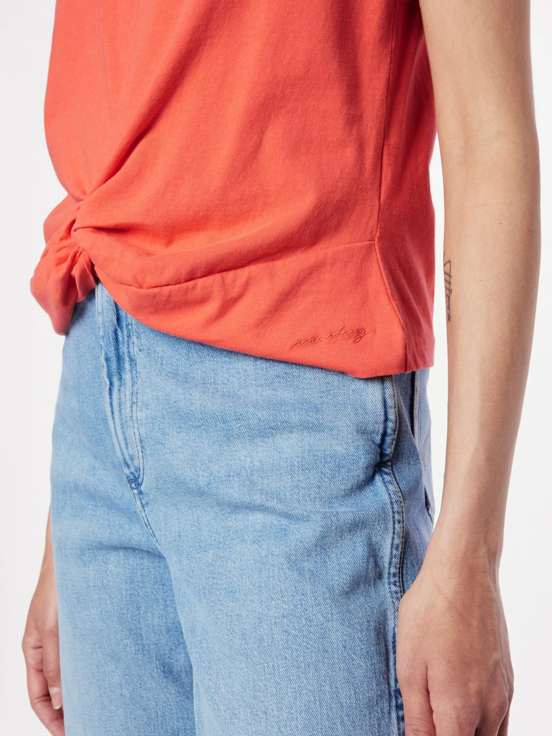 Mustang Mouwloze Shirts Top Anita Dames Framboos - Afbeelding 2