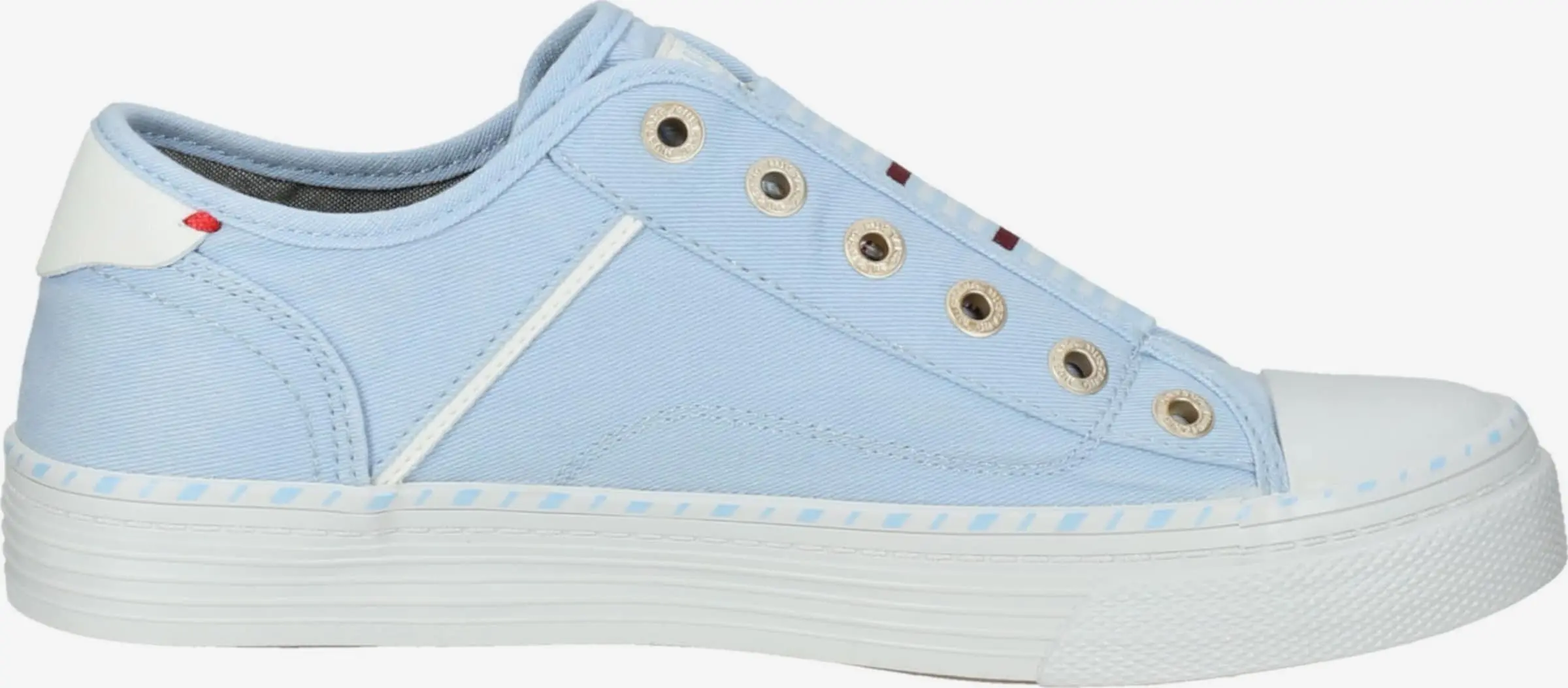 Mustang Casual Sneakers Sneakers Laag Dames Lichtblauw - Afbeelding 4