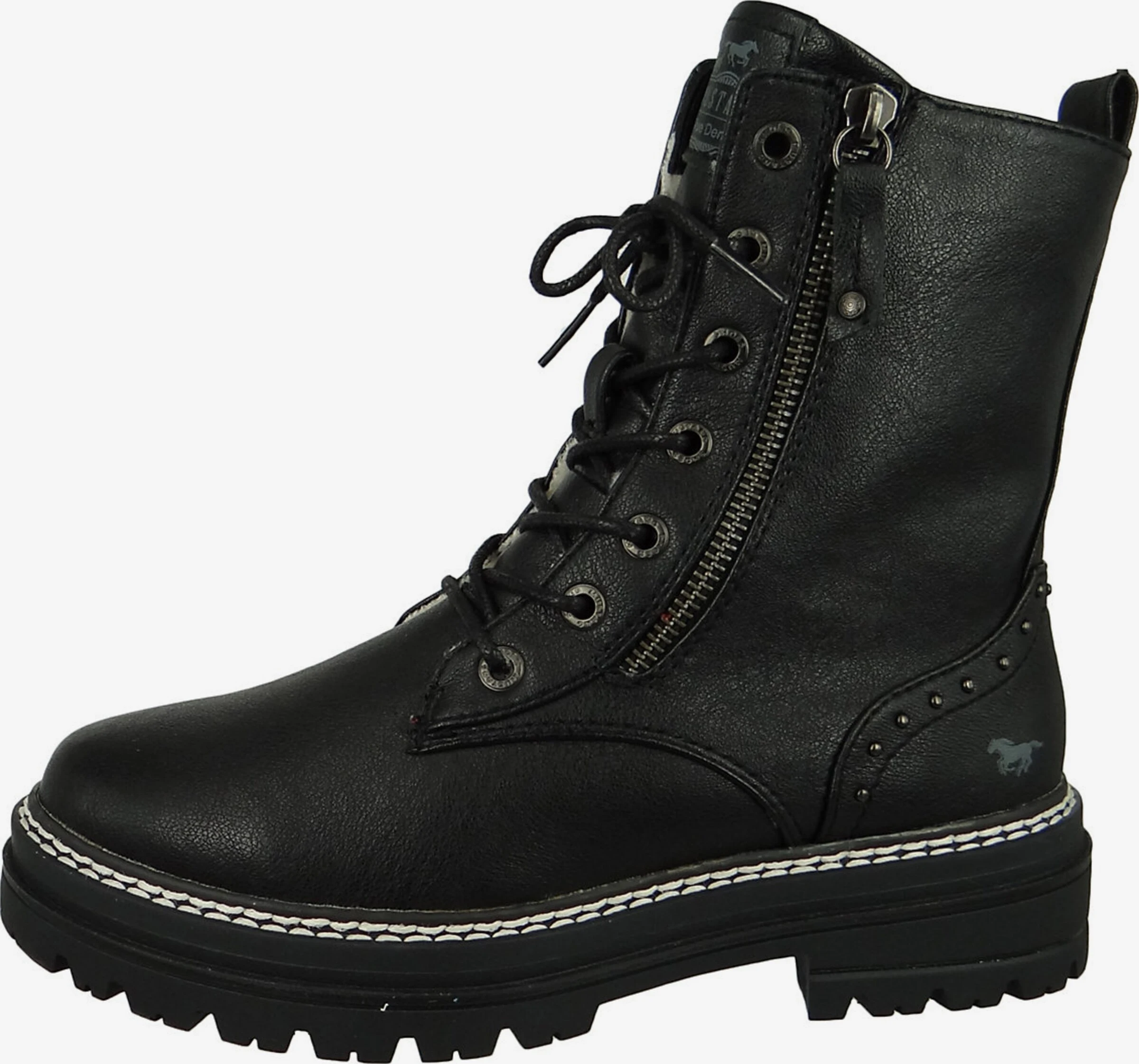 Mustang Klassieke Enkellaarsjes Enkellaarsjes Dames Zwart - Afbeelding 2