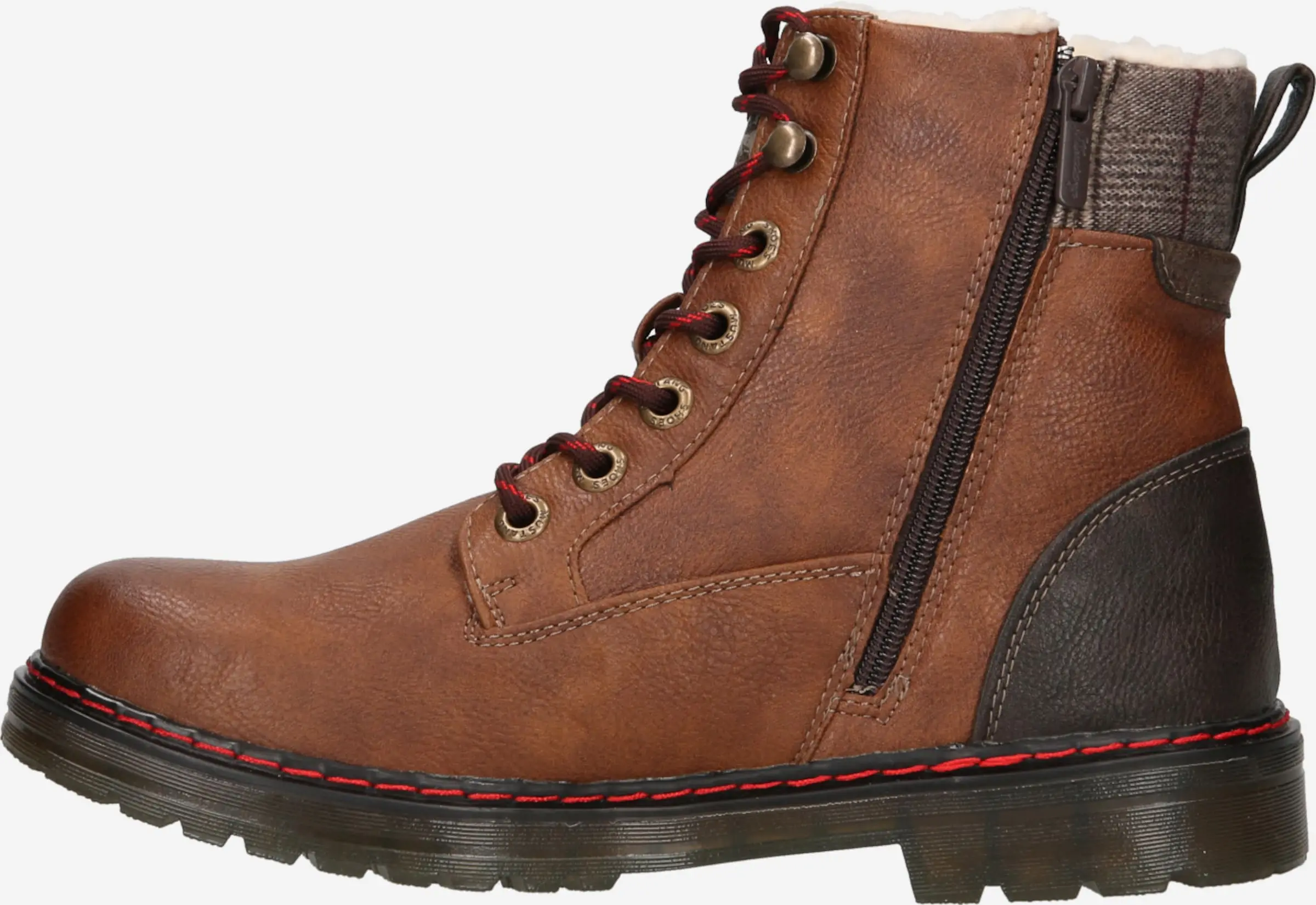 Mustang Boots & Laarzen Veterboots Heren Cognac / Donkerbruin - Afbeelding 2