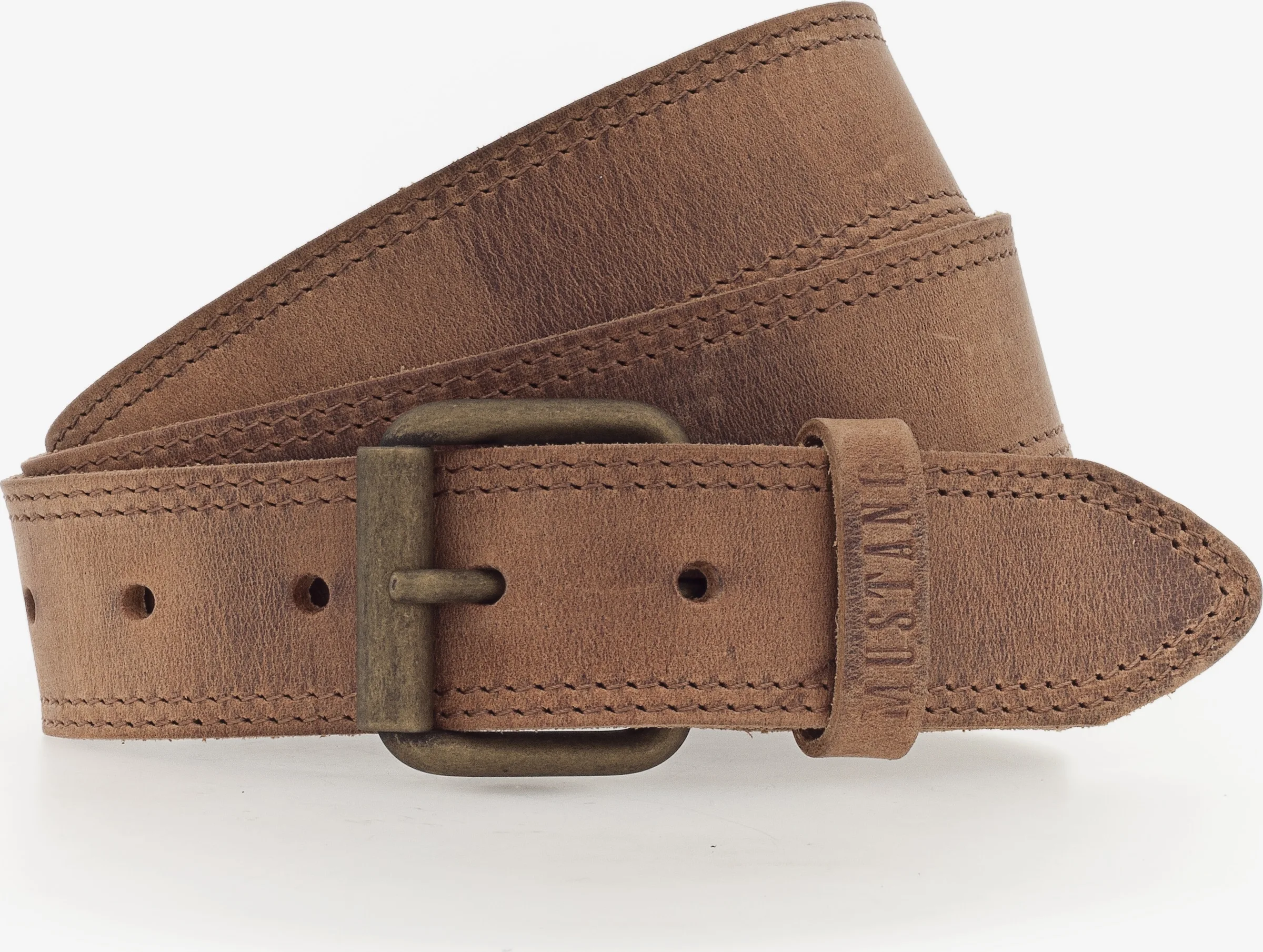 Mustang Casual Riemen Riem Heren Bruin GemĂȘleerd