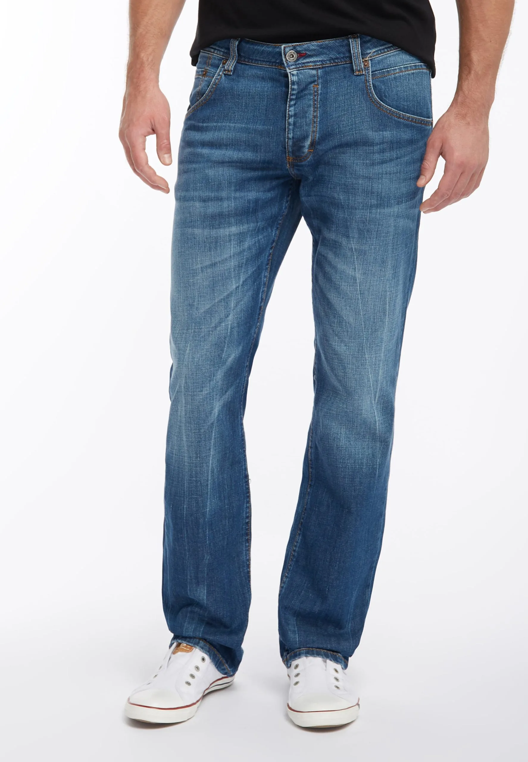 Mustang Straight Regular Jeans Michigan Heren Blauw - Afbeelding 5
