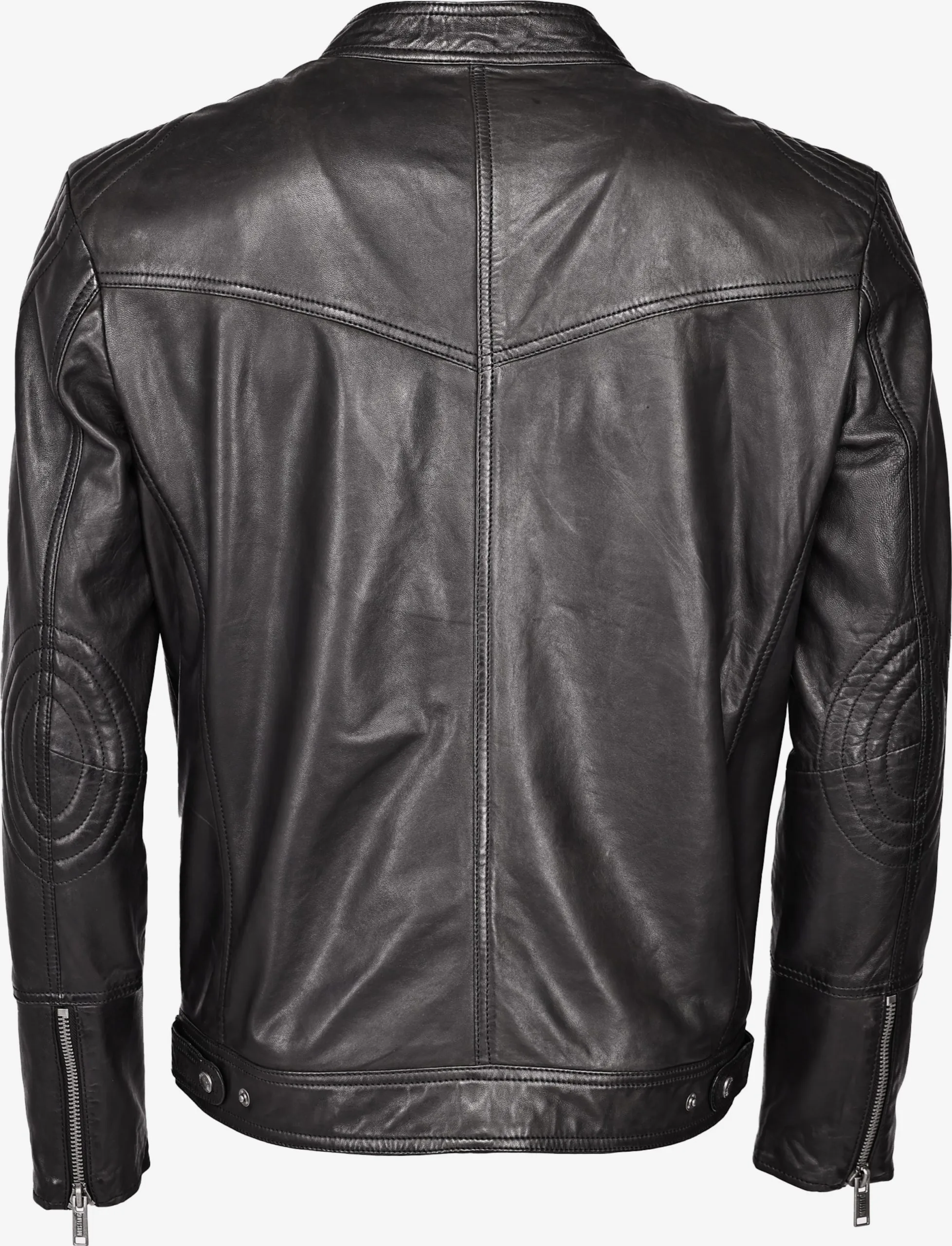 Mustang Leren Jassen Tussenjas 31021312 Heren Zwart - Afbeelding 2