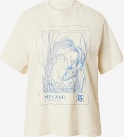 Mustang T-shirts Shirt Alina Dames Natuurwit