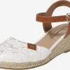 Mustang Sandalen Met Hak Sandaal Dames Wit