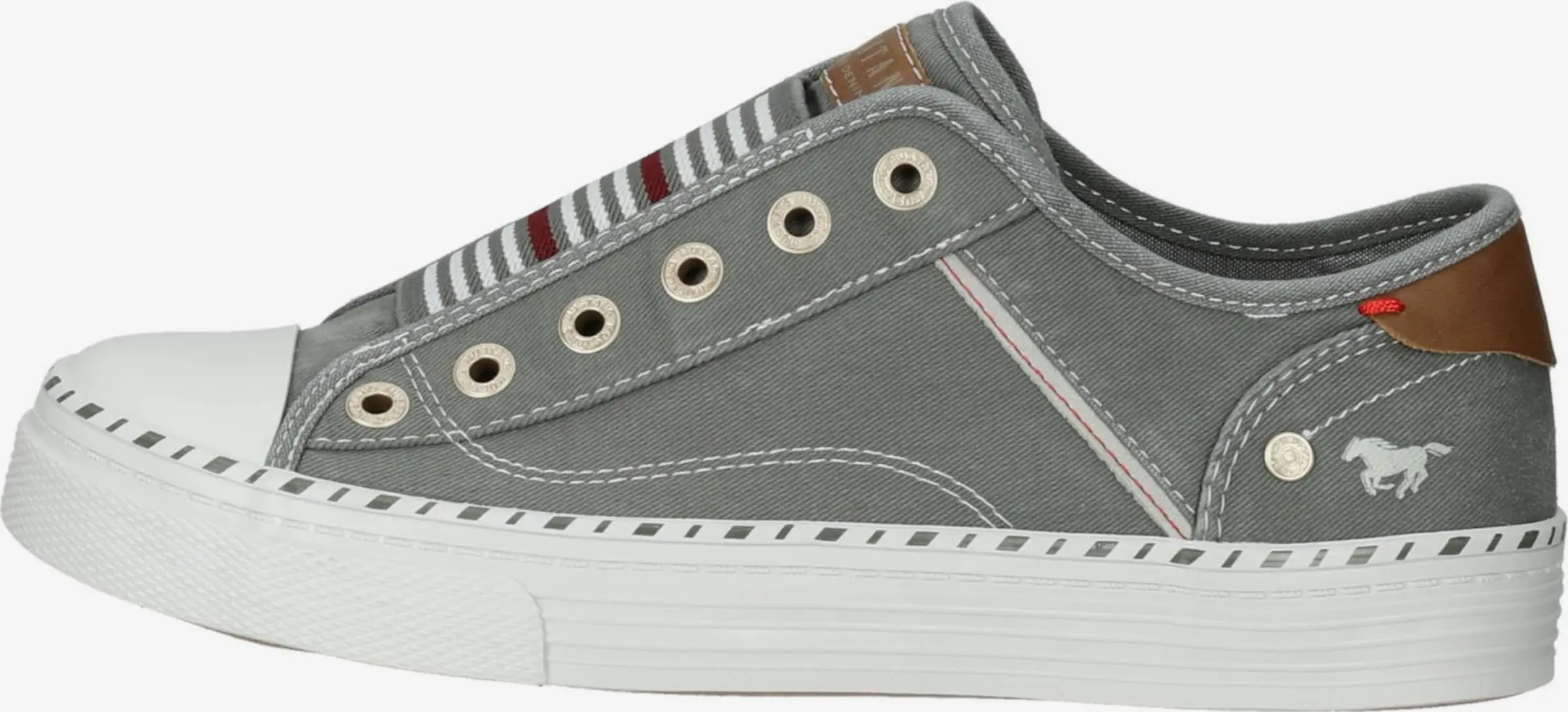 Mustang Casual Sneakers Sneakers Laag Dames Kaki - Afbeelding 2