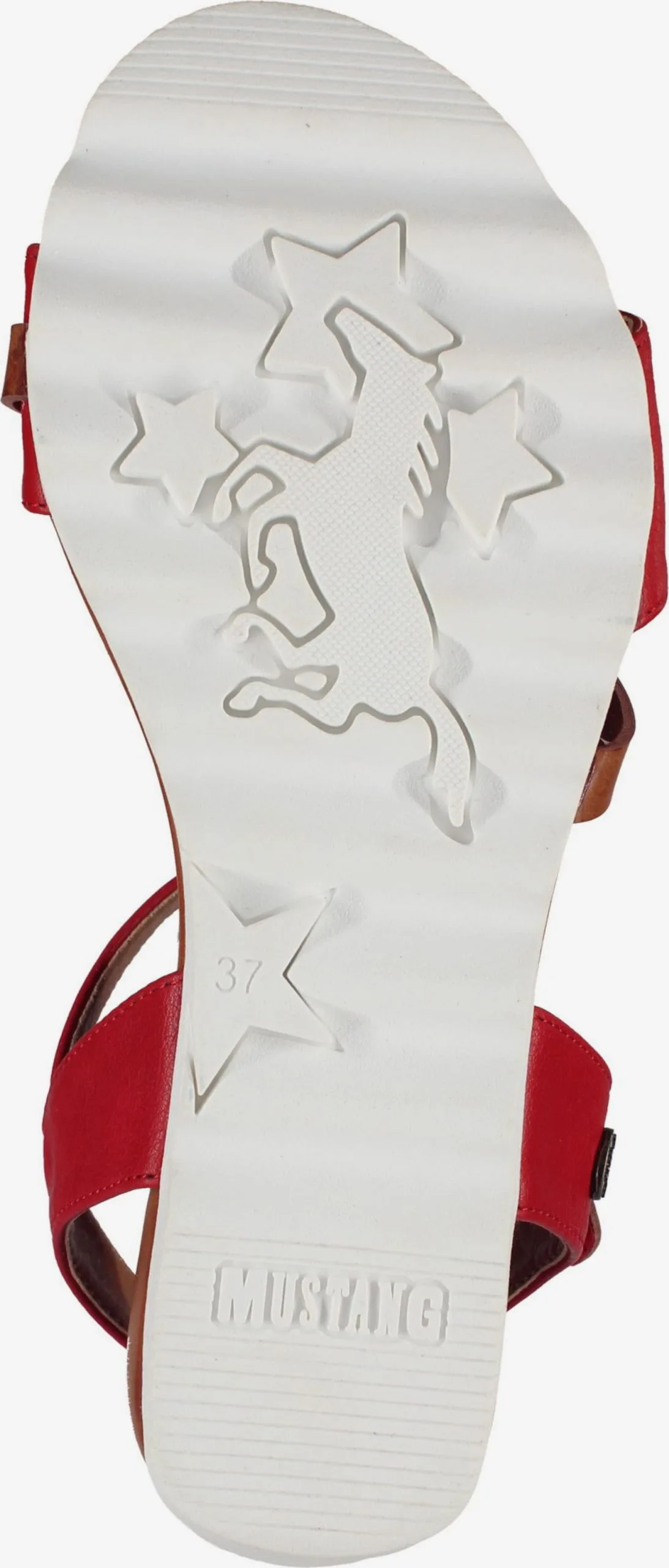 Mustang Sandalen Met Hak Sandaal Dames Rood - Afbeelding 7