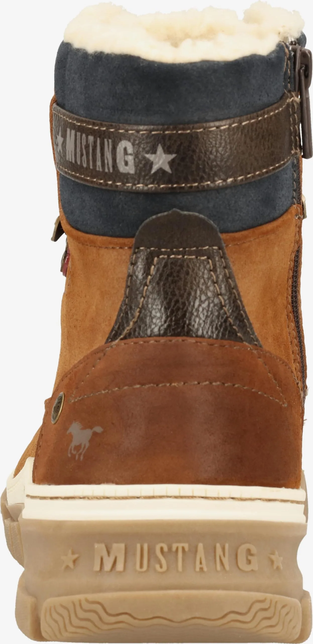 Mustang Boots & Laarzen Veterboots Heren Cognac - Afbeelding 5