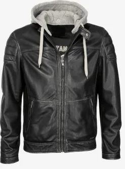 Mustang Leren Jassen Tussenjas Heren Zwart