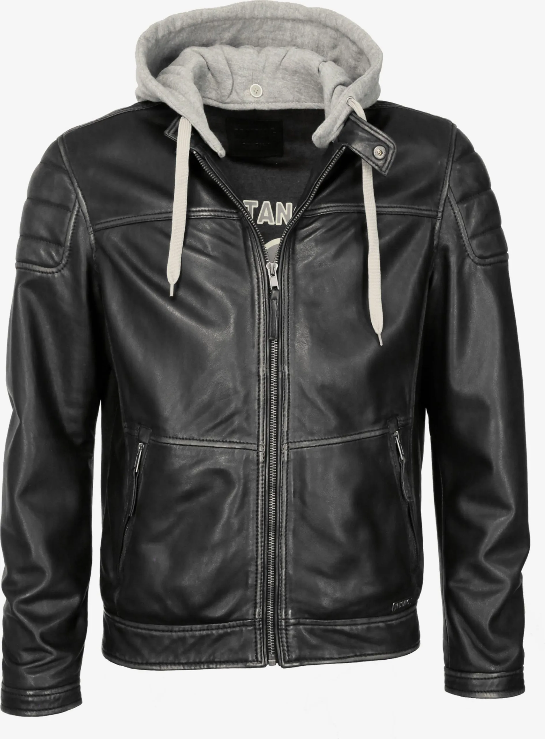 Mustang Leren Jassen Tussenjas Heren Zwart